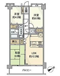 ベルポート朝霞弐番館 3LDKの間取図画像
