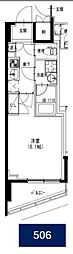 S-RESIDENCEHIKIFUNE 1Kの間取図画像
