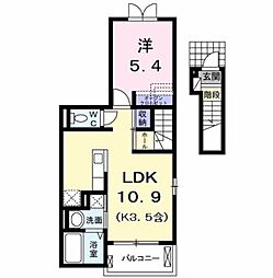 レガリア 1LDKの間取図画像
