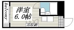 メゾン・ド・セレスト ワンルームの間取図画像