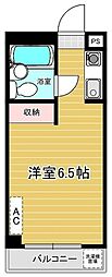 リファレンス草加八幡町 ワンルームの間取図画像