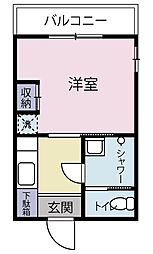 藤和亀有コープ 1Kの間取図画像