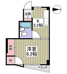 間取図画像 1K