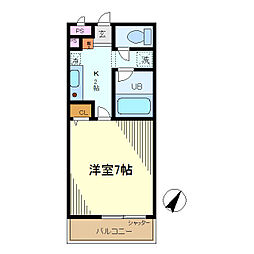 コージーハウス南成瀬 1階1Kの間取り