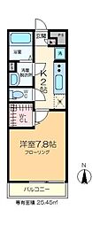 リブリ・みやび 1Kの間取図画像
