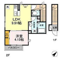 ルネス押上 1LDKの間取図画像