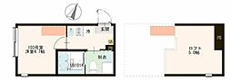 ザマリスコート金町 1Kの間取図画像