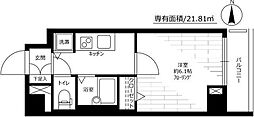 プレスタイル川崎 1Kの間取図画像