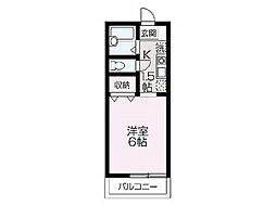 エステート志木 ワンルームの間取図画像