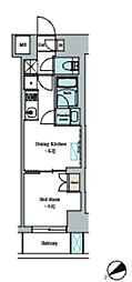 江東区深川2丁目マンション 1DKの間取図画像