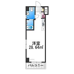 VitaNuova堺 ワンルームの間取図画像
