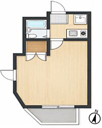ステージ45 1Kの間取図画像