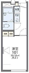 レオパレスプチフローラ 1Kの間取図画像