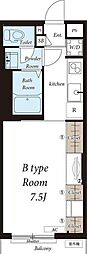 リブリ・高根NS 1Kの間取図画像