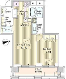 MSC御成門ビル 1LDKの間取図画像