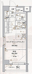 ヴォーガコルテ東府中アジールコート 1LDKの間取図画像