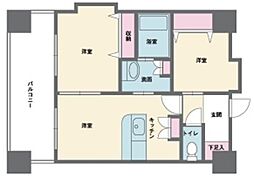 HF西新宿レジデンスウエスト 11階1SDKの間取り