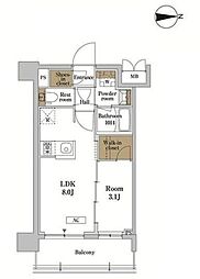 ＲＪＲプレシア蒲田 5階1LDKの間取り