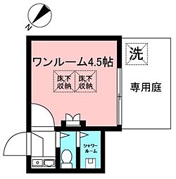 サンホワイト西荻 ワンルームの間取図画像