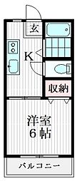 笹塚IMAハウス 1Kの間取図画像