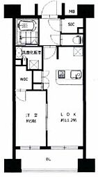 パークハウス八丁堀リバーサイド 5階1LDKの間取り