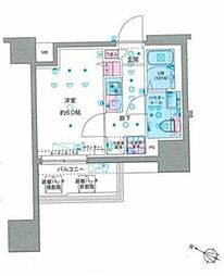 ジェノヴィア青砥スカイガーデン 3階1Kの間取り