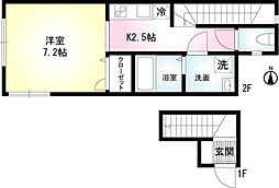 メゾン・ド豪徳寺 1Kの間取図画像