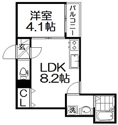 FaseciaExult 1LDKの間取図画像