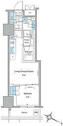 ルフォンプログレ北新宿 1LDKの間取図画像