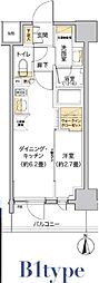 LIVIOMAISON木場 1DKの間取図画像