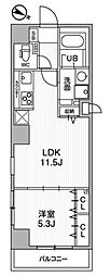 ALTERNA北品川 1LDKの間取図画像