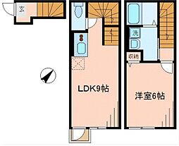 パールシティ板橋 2階1LDKの間取り