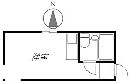 ウイナーズスズキ ワンルームの間取図画像