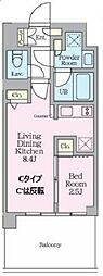 クレストコート東陽町 1LDKの間取図画像