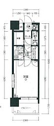 エステート・モア天神STUDIO 1Kの間取図画像