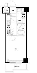 ルーブル横濱吉野町 4階1Kの間取り