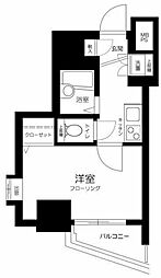 東急世田谷線 三軒茶屋駅 徒歩9分の賃貸マンション 2階1Kの間取り