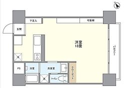 トーア早稲田マンション ワンルームの間取図画像