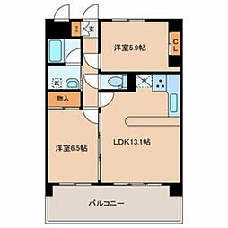 KS・WinHills 2階2LDKの間取り