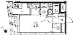 creal落合南長崎 1Kの間取図画像