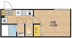 Quest上石神井 1Kの間取図画像