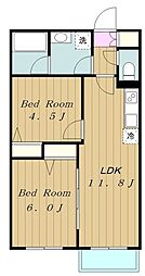 サンク相模が丘 1階1SLDKの間取り
