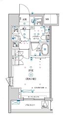 イアース練馬 6階1Kの間取り