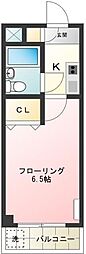 第一マスコビル 1階1Kの間取り