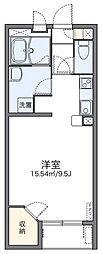 レオネクストウエストP-α 1Kの間取図画像