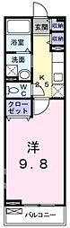 ラ・メール横浜 1Kの間取図画像