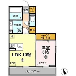 ルミナーレ 1LDKの間取図画像