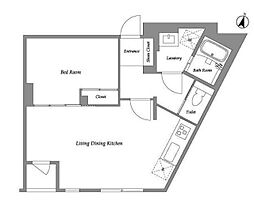 エクサム下北沢4 1LDKの間取図画像