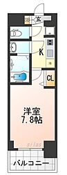 Osaka Metro中央線 朝潮橋駅 徒歩3分の賃貸マンション 7階1Kの間取り