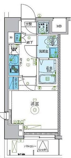 同じ建物の物件間取り写真 - ID:214055712776